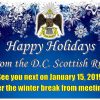 Happy Holidays from the DC Scottish Rite