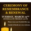 Ceremony of Remembrance and Renewal